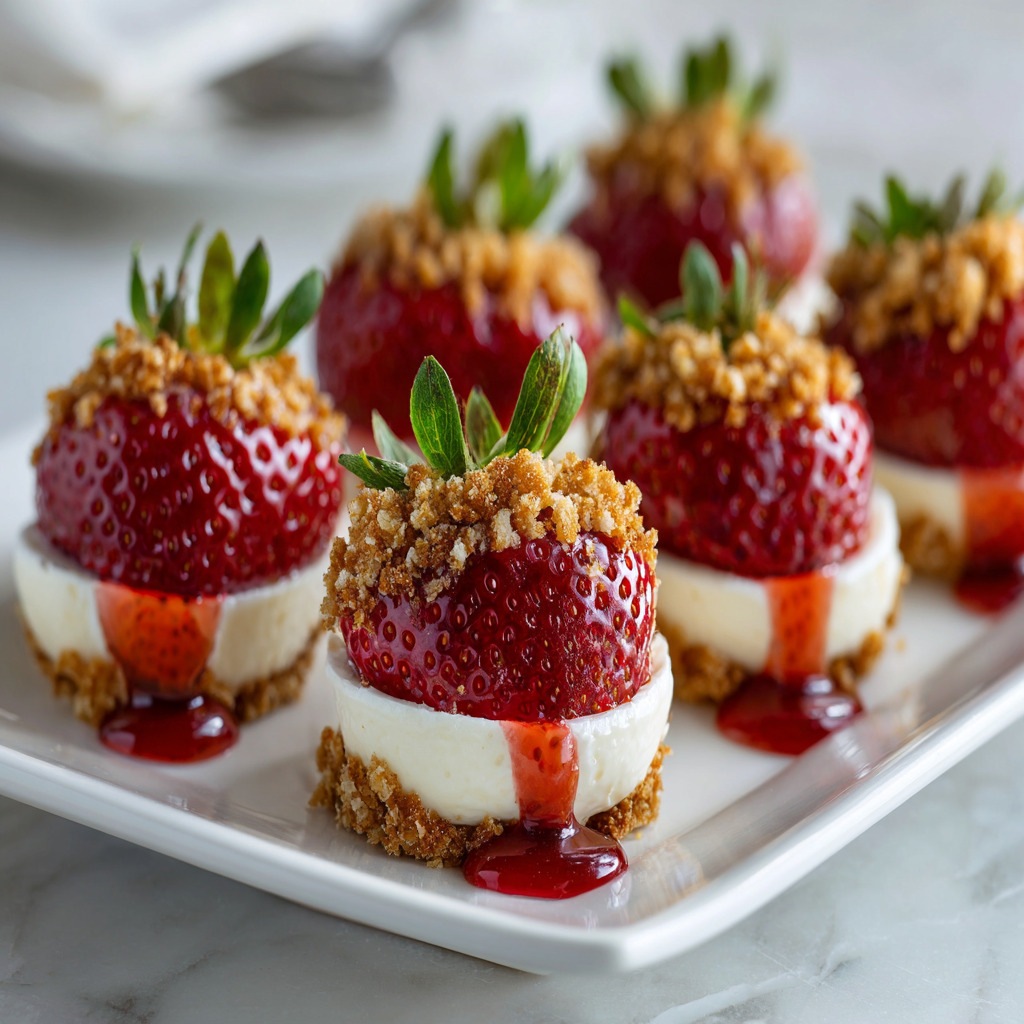 Cheesecake Deviled Strawberries