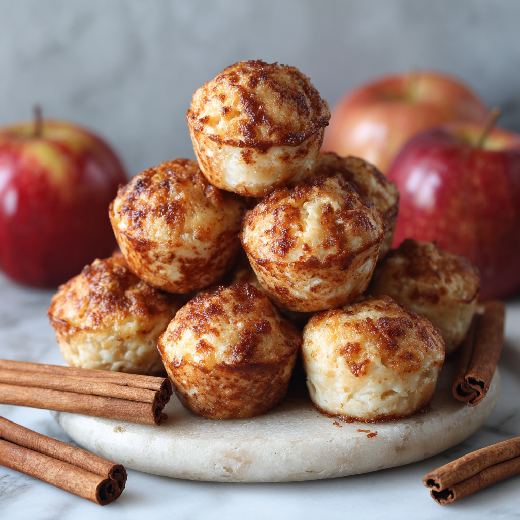 Cinnamon Apple Cottage Cheese Bites