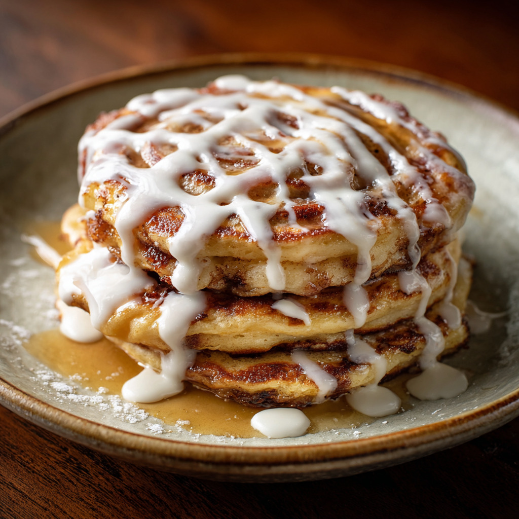 Cinnamon Roll Pancakes