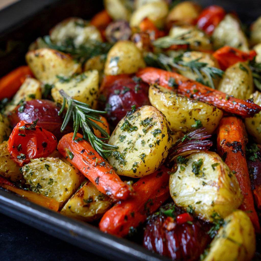 Garlic Herb Roasted Vegetables