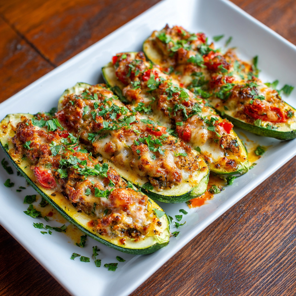 Stuffed Zucchini Boats