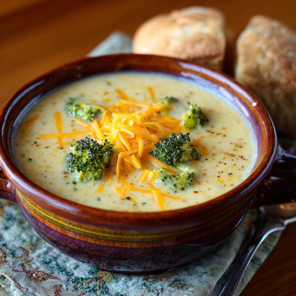 Cheddar Broccoli Potato Soup - Broccoli Potato