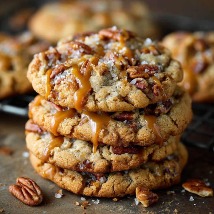 Caramel Pecan Cookies