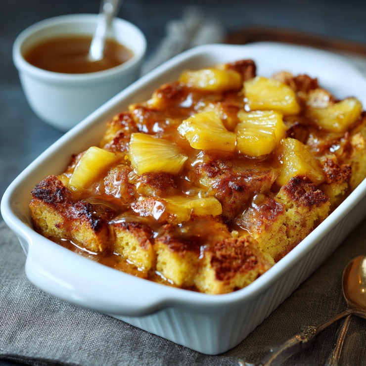 Pineapple Bread Pudding
