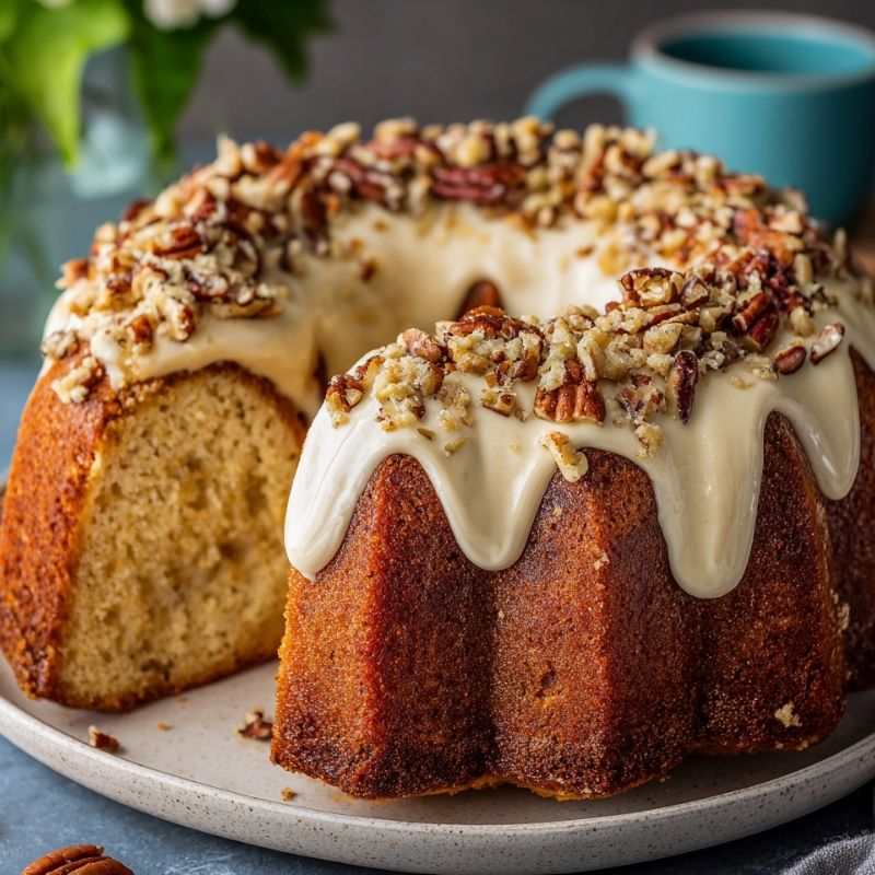 Rich Butter Pecan Pound Cake