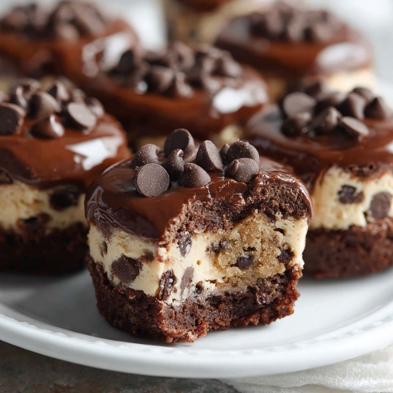 Fudgy Chocolate Chip Cookie Dough Brownie Bites - PP29 Thumb Fudgy Chocolate Chip Cookie Dough Brownie Bites