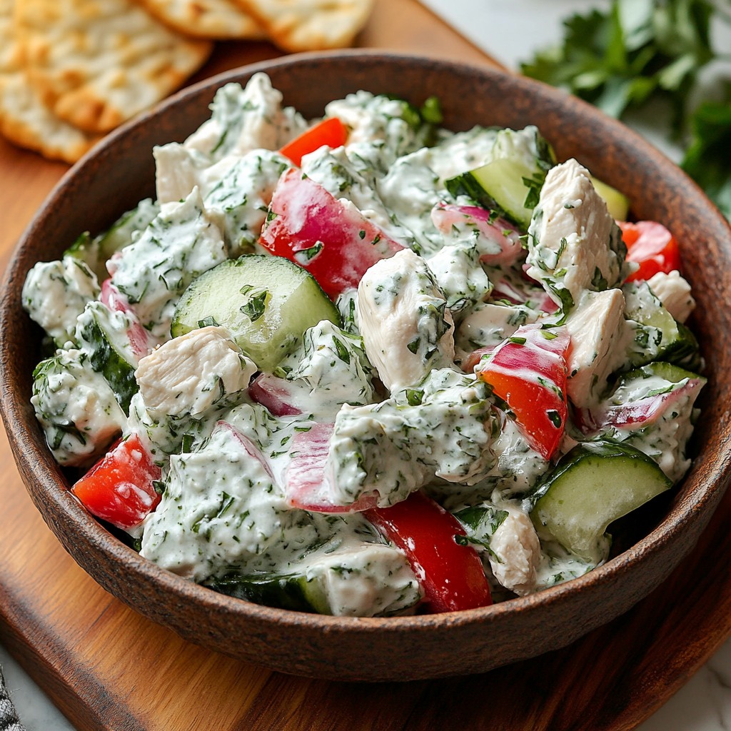 Tangy Tzatziki Chicken Salad
