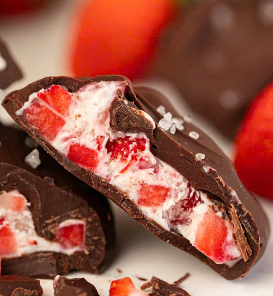 Decadent Chocolate Strawberry Frozen Yogurt Bites - PP111 Thumb Decadent Chocolate Strawberry Frozen Yogurt Bites