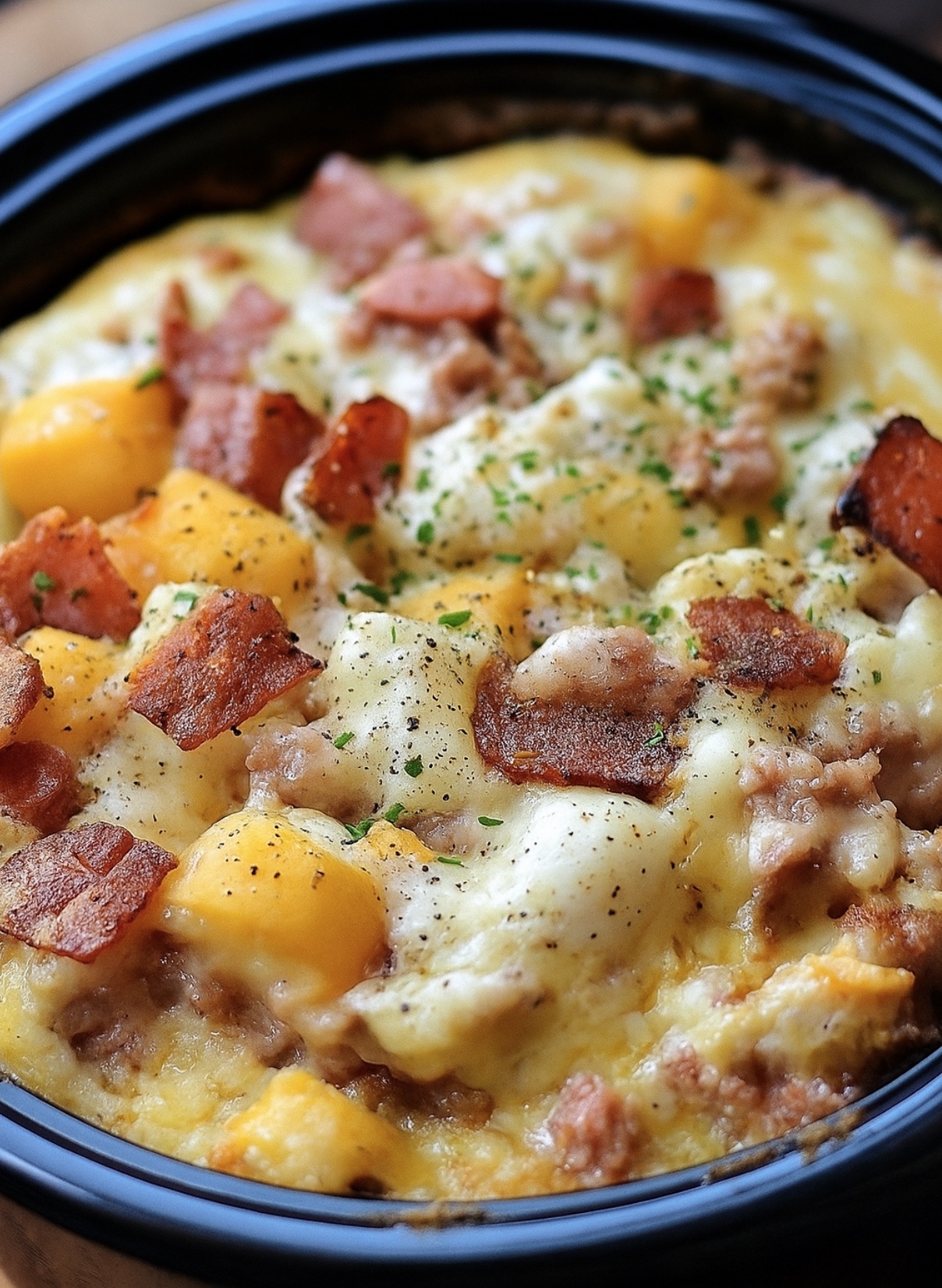Satisfying Mountain Man Crock Pot Breakfast