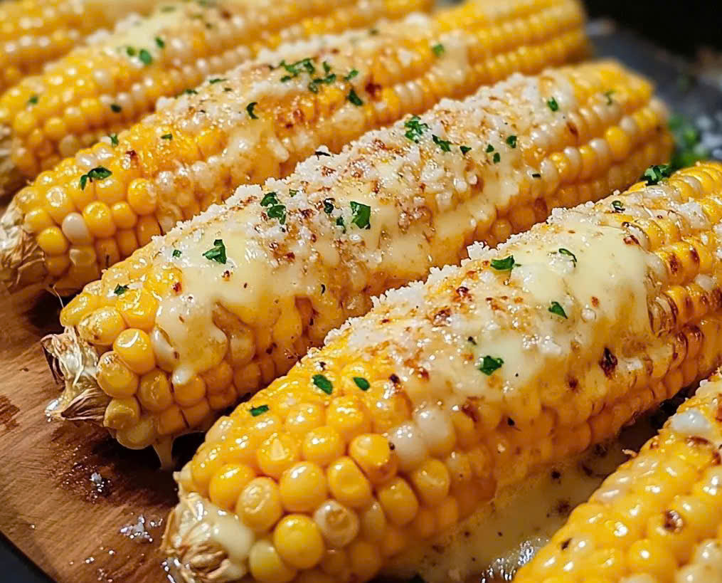Irresistibly Cheesy Garlic Butter Corn