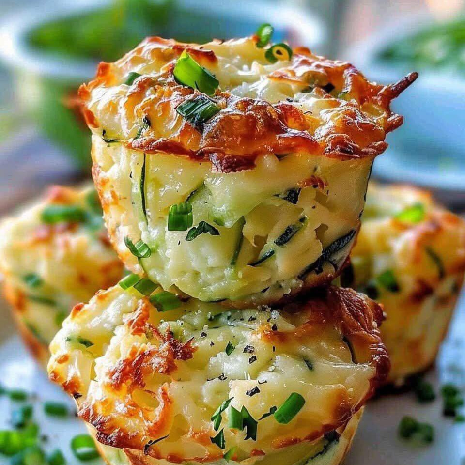 Flavorful Parmesan Zucchini Muffins