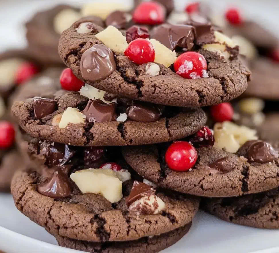 Heavenly Maraschino Cherry Chocolate Chip Cookies
