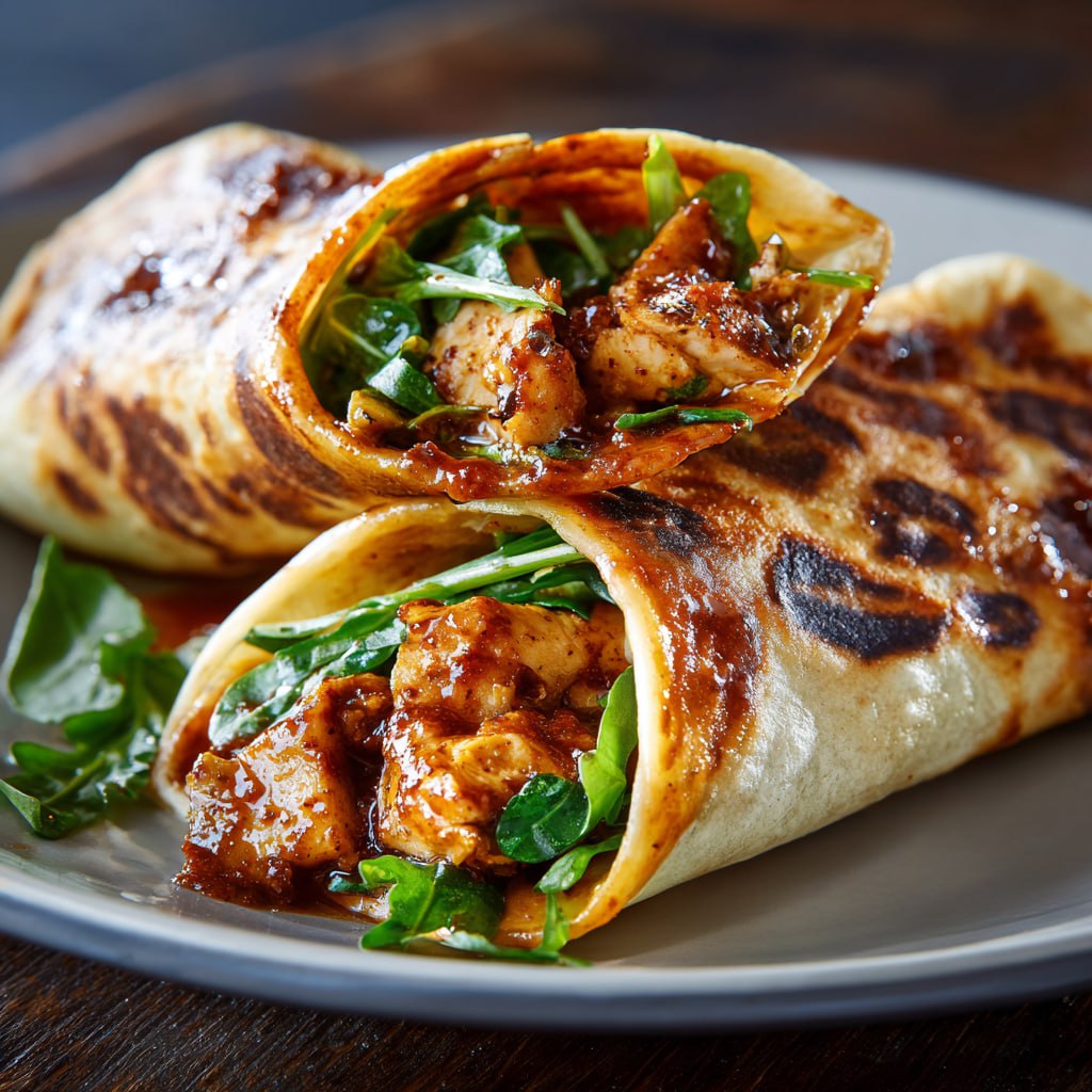 Tangy Chili Chicken Wraps