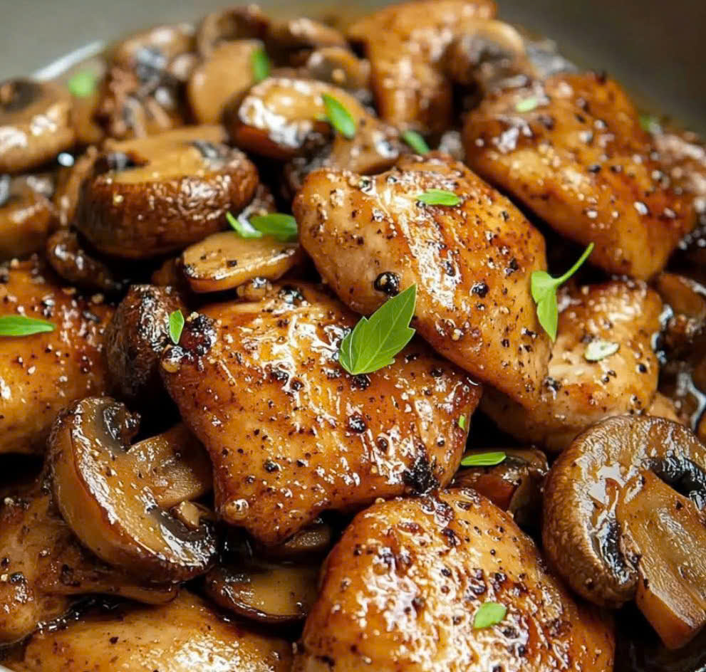 Hearty Black Pepper Chicken With Mushrooms - PP173 Thumb Hearty Black Pepper Chicken With Mushrooms Recipe