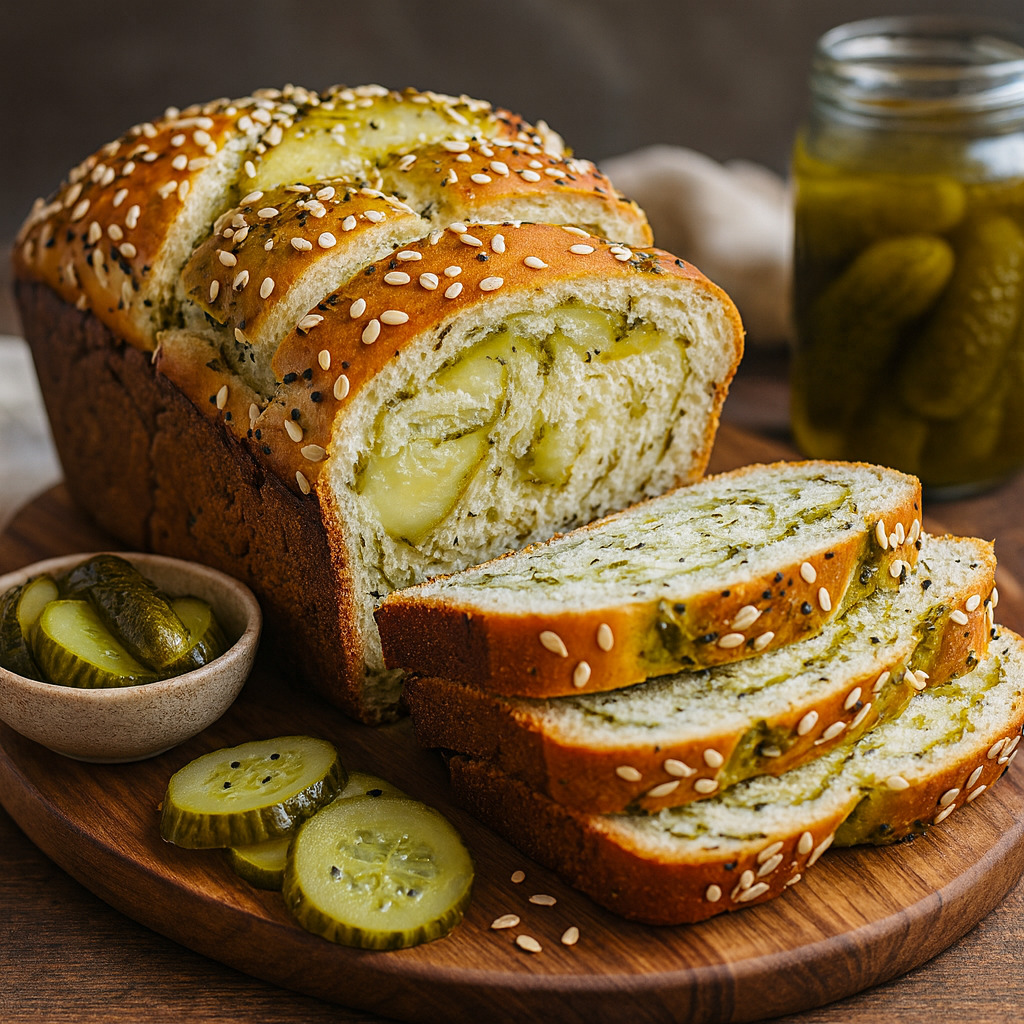 Rustic Dill Pickle Bread