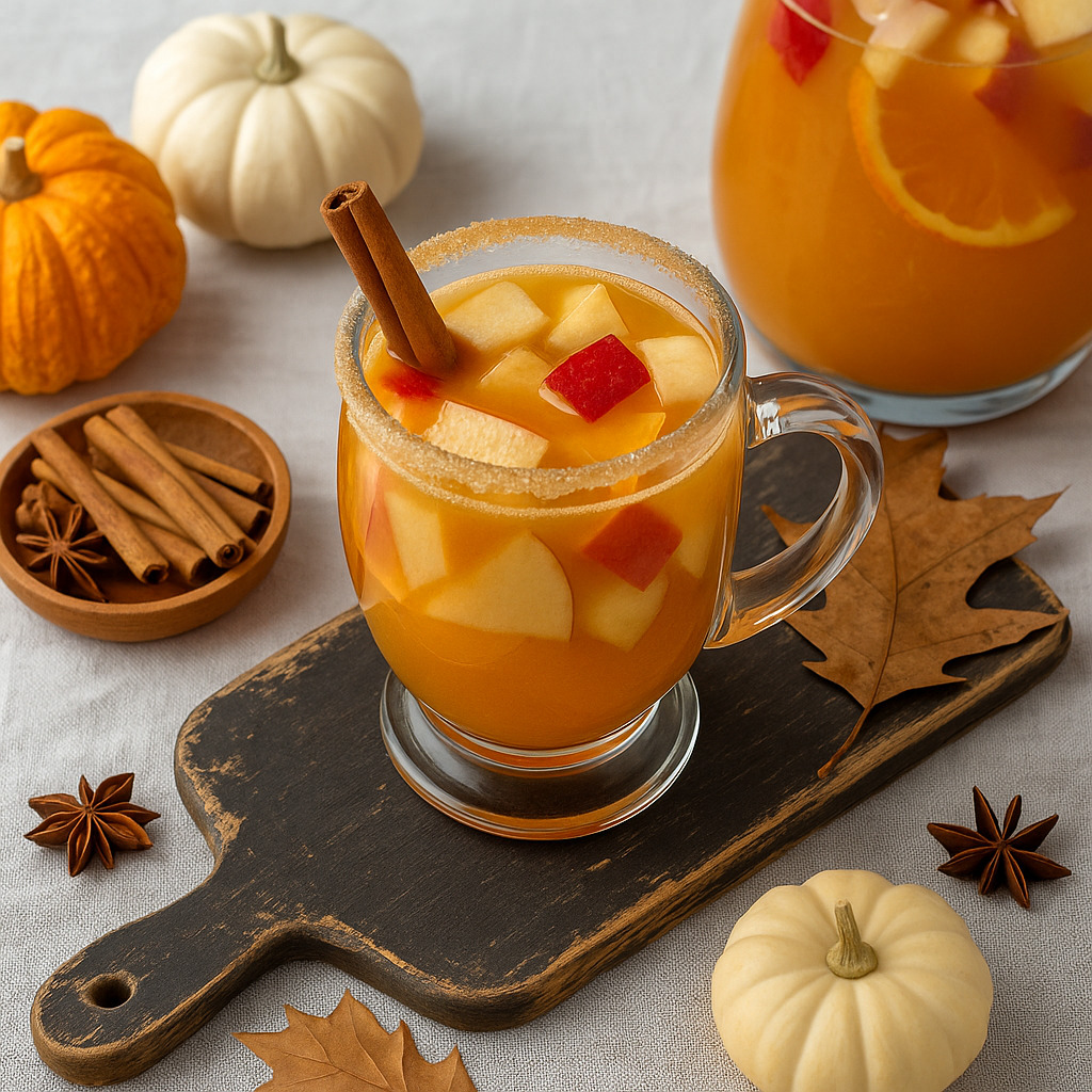 Zesty Pumpkin Spice Fireball Sangria