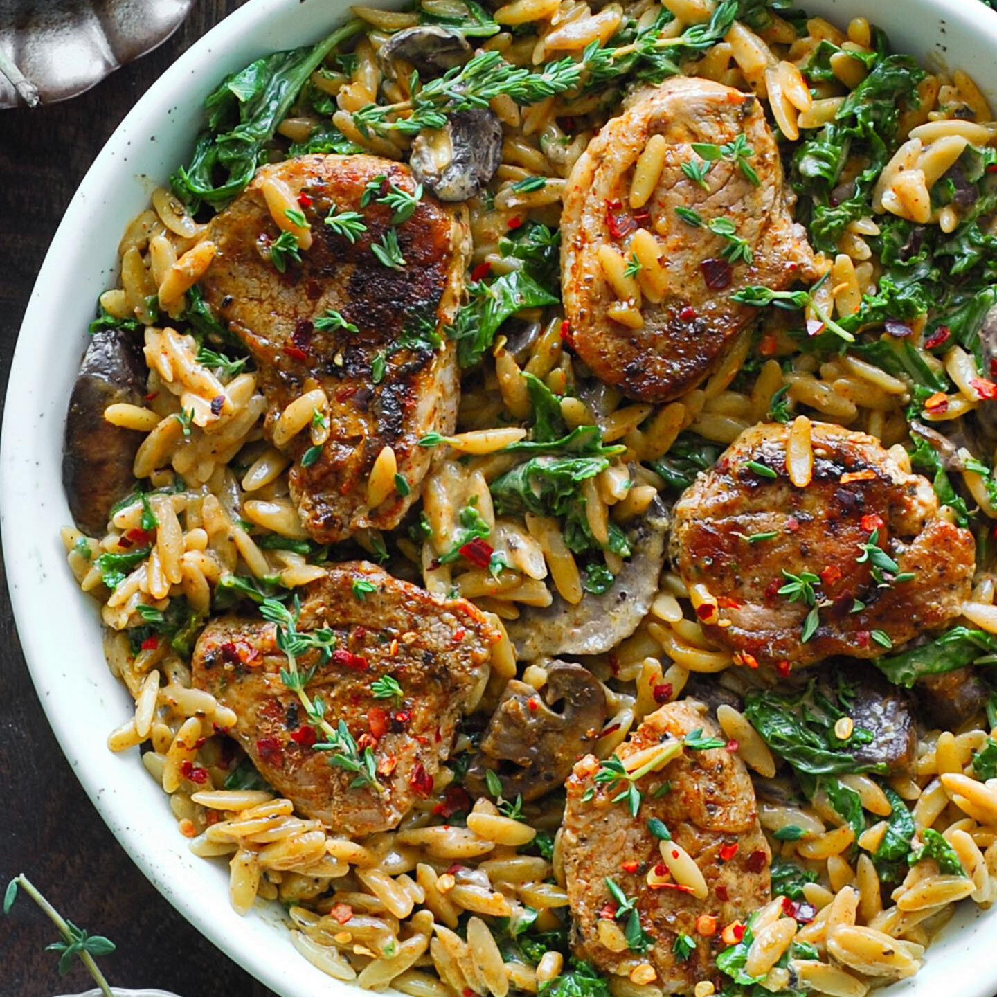Tender Pork Tenderloin Medallions With Orzo Recipe - PP189 Thumb Tender Pork Tenderloin Medallions With Orzo Recipe