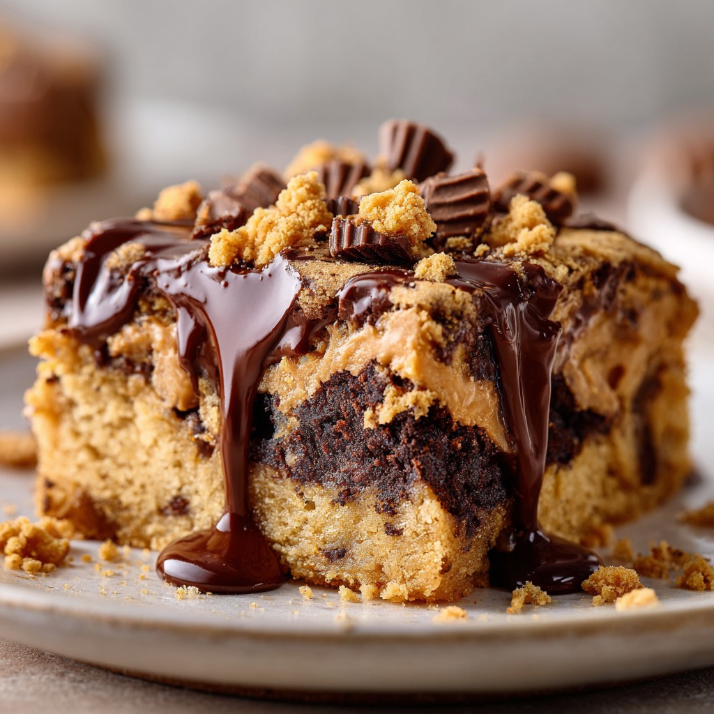 Dreamy Peanut Butter Cup Dump Cake