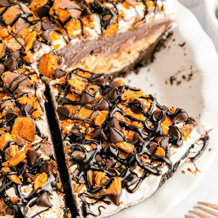 Luscious Butterfinger Pie