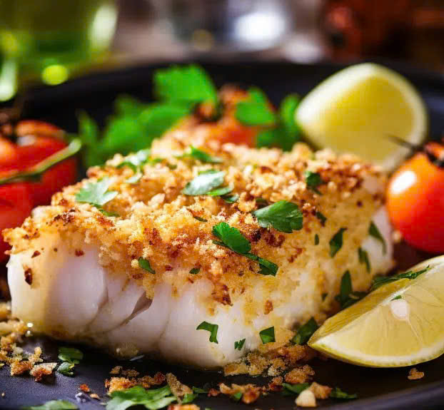 Irresistible Garlic Parmesan Crusted Halibut - PP199 Thumb Irresistible Garlic Parmesan Crusted Halibut