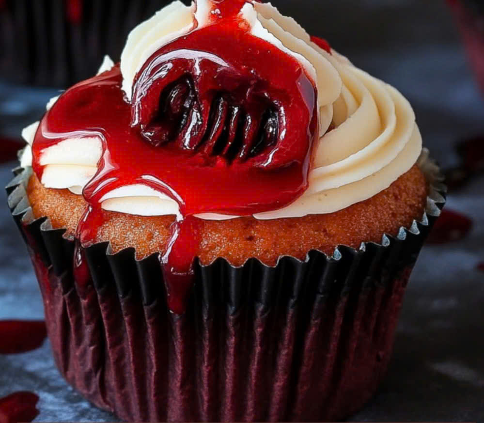 Delightful Vampire Bite Halloween Cupcakes - PP221 Thumb Delightful Vampire Bite Halloween Cupcakes