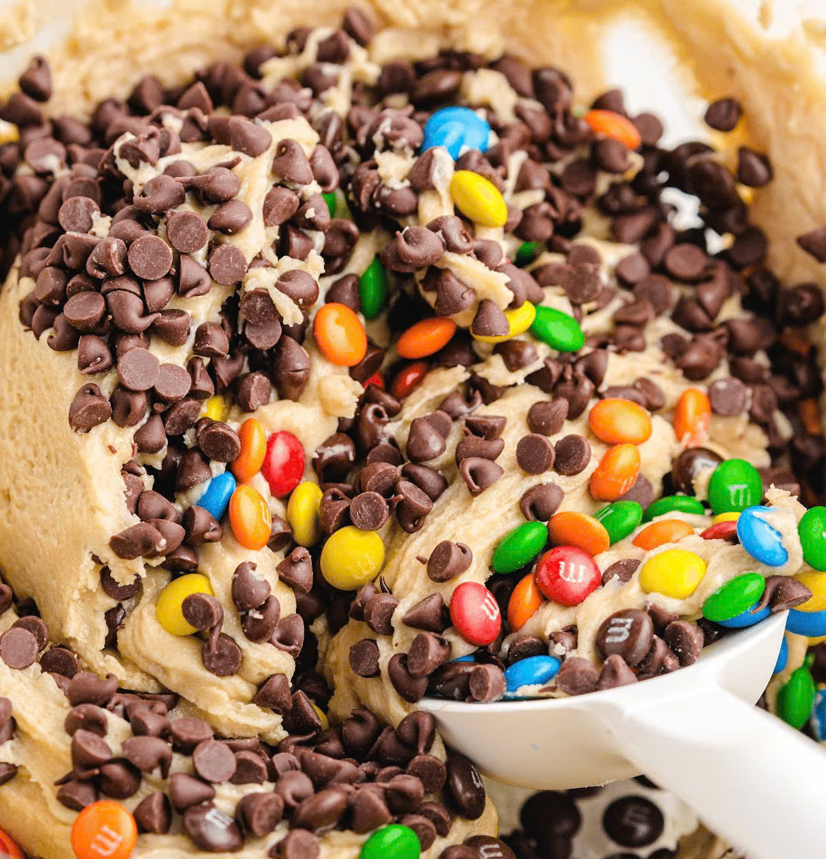 Fudgy M&M Cookie Bars
