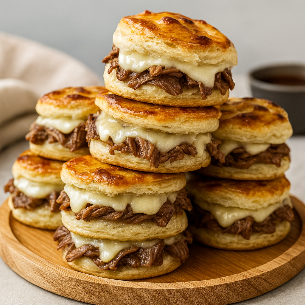 Hearty French Dip Biscuits