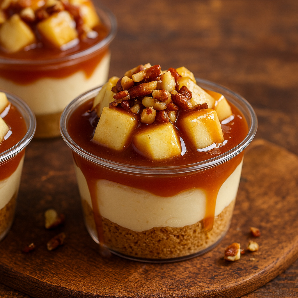 Fluffy Caramel Apple Dessert Cups