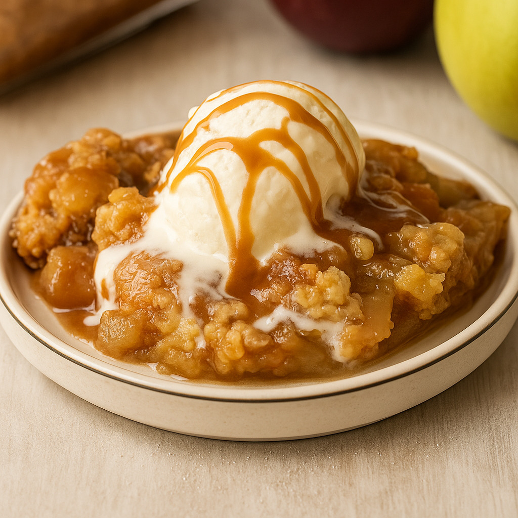 Comforting 3-Ingredient Apple Pie Dump Cake
