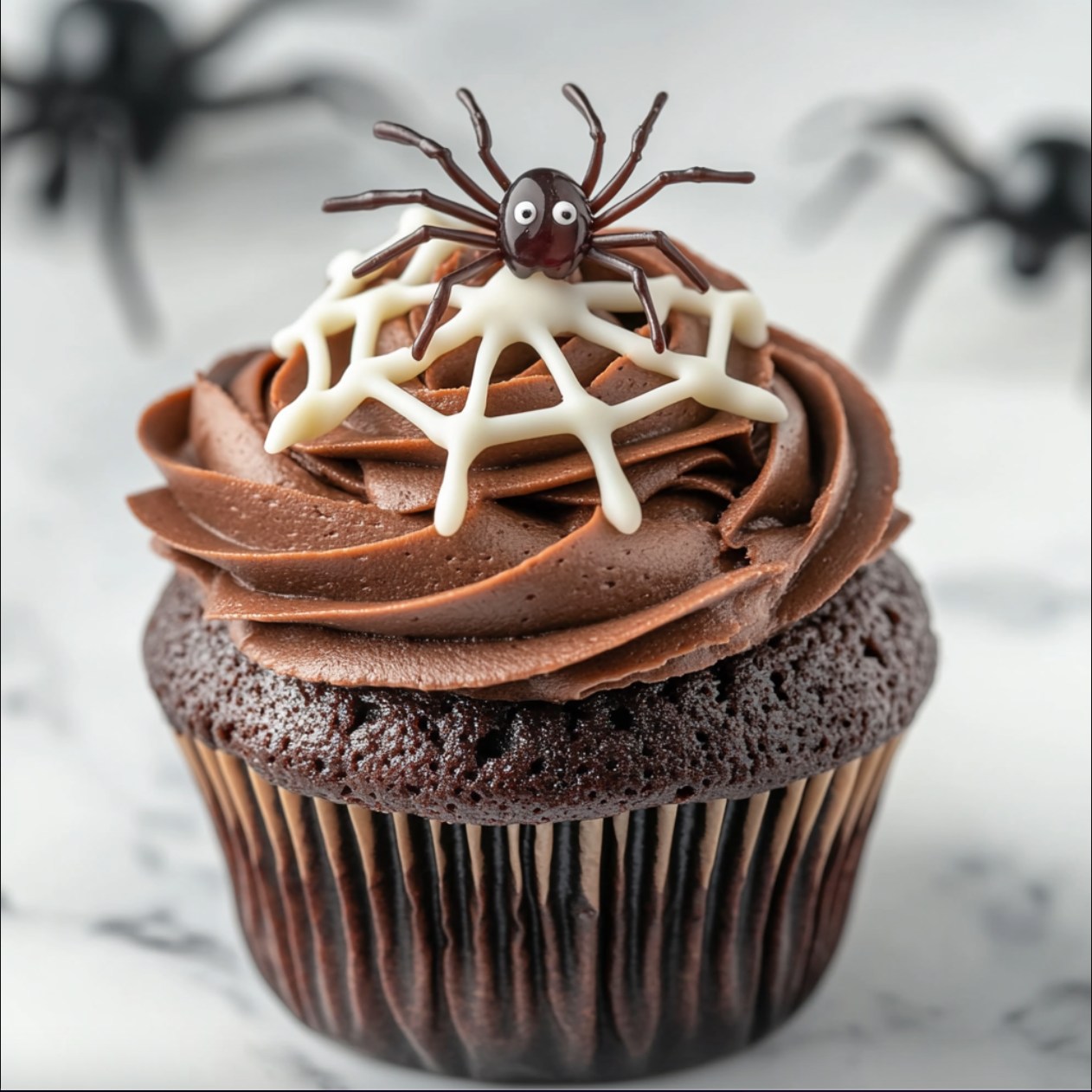 Wicked Spiderweb Cupcakes