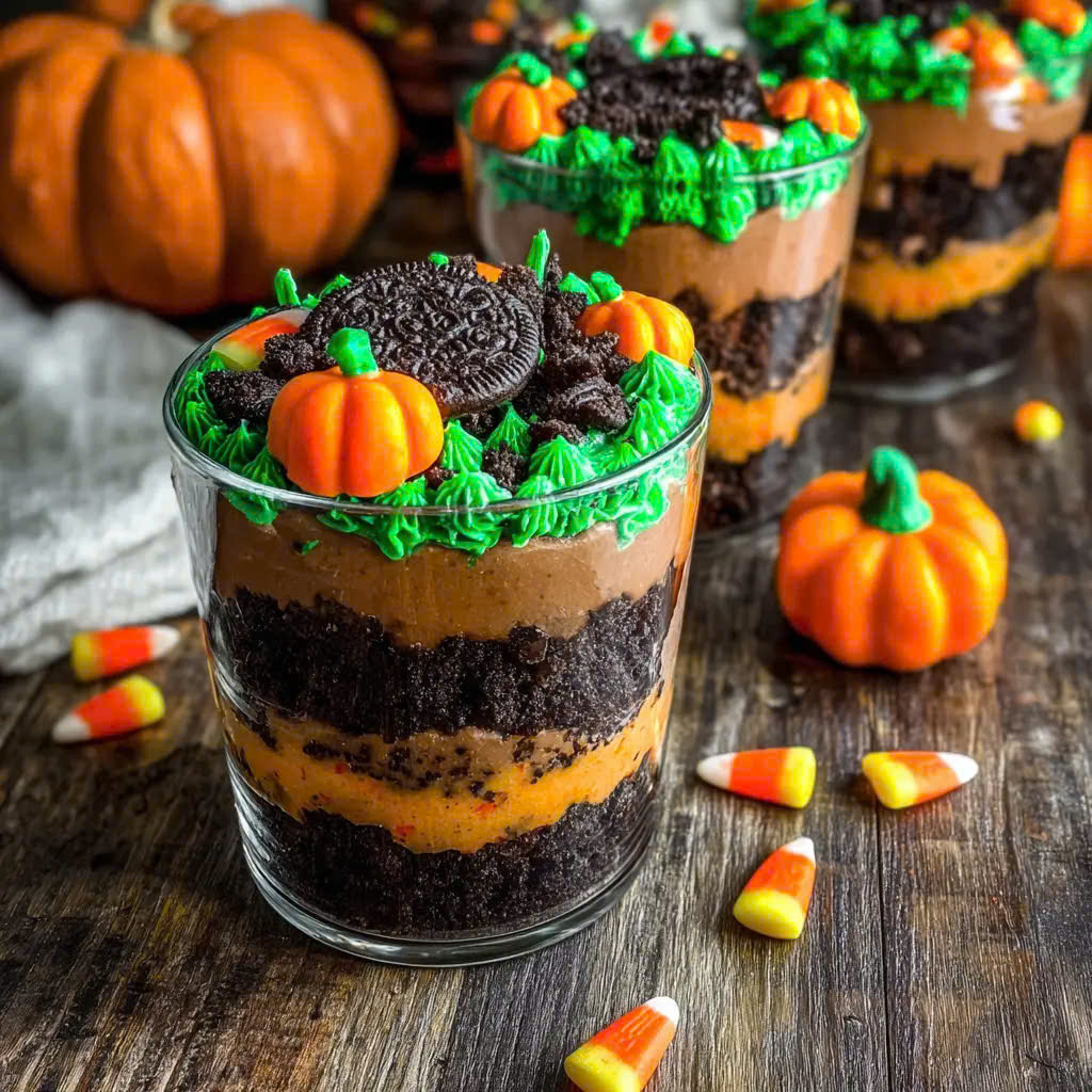 Magical Pumpkin Patch Dirt Cups