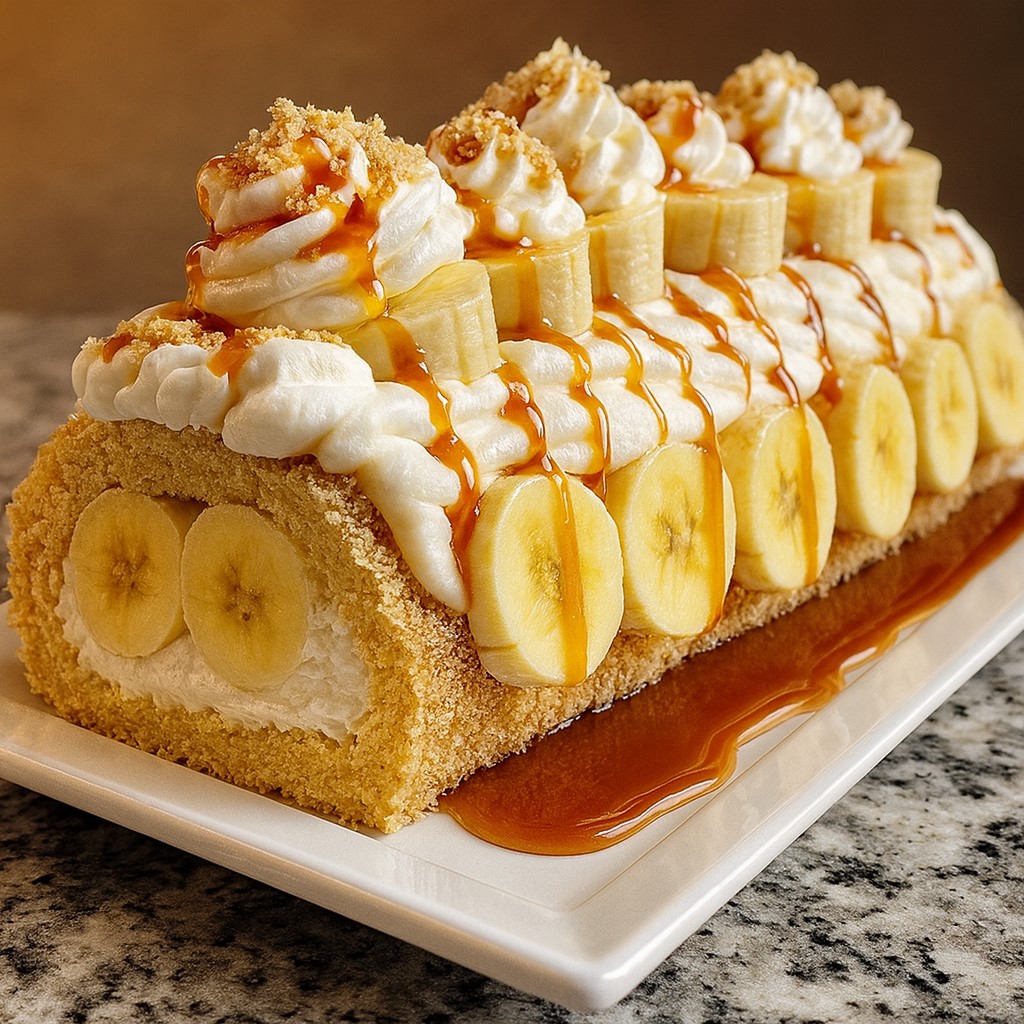 Moist Banana Cake Roll Cream Cheese - PP265 Thumb Moist Banana Cake Roll Cream Cheese