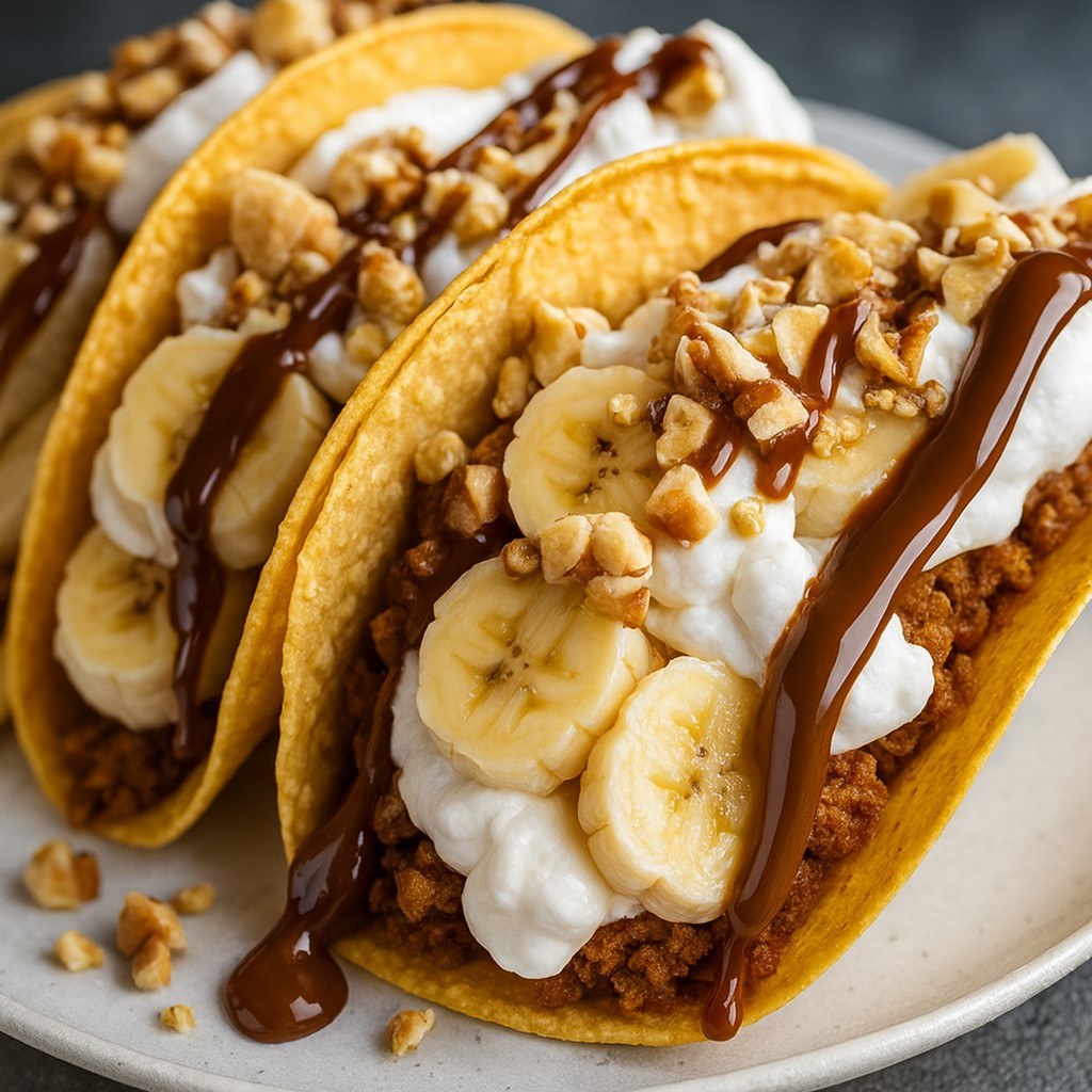 Sweet Caramel Banana Nuts Tacos - PP268 Thumb Sweet Caramel Banana Nuts Tacos
