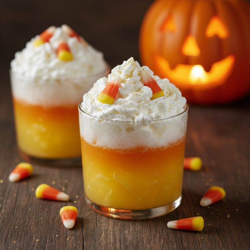 Vibrant Halloween Candy Corn Punch