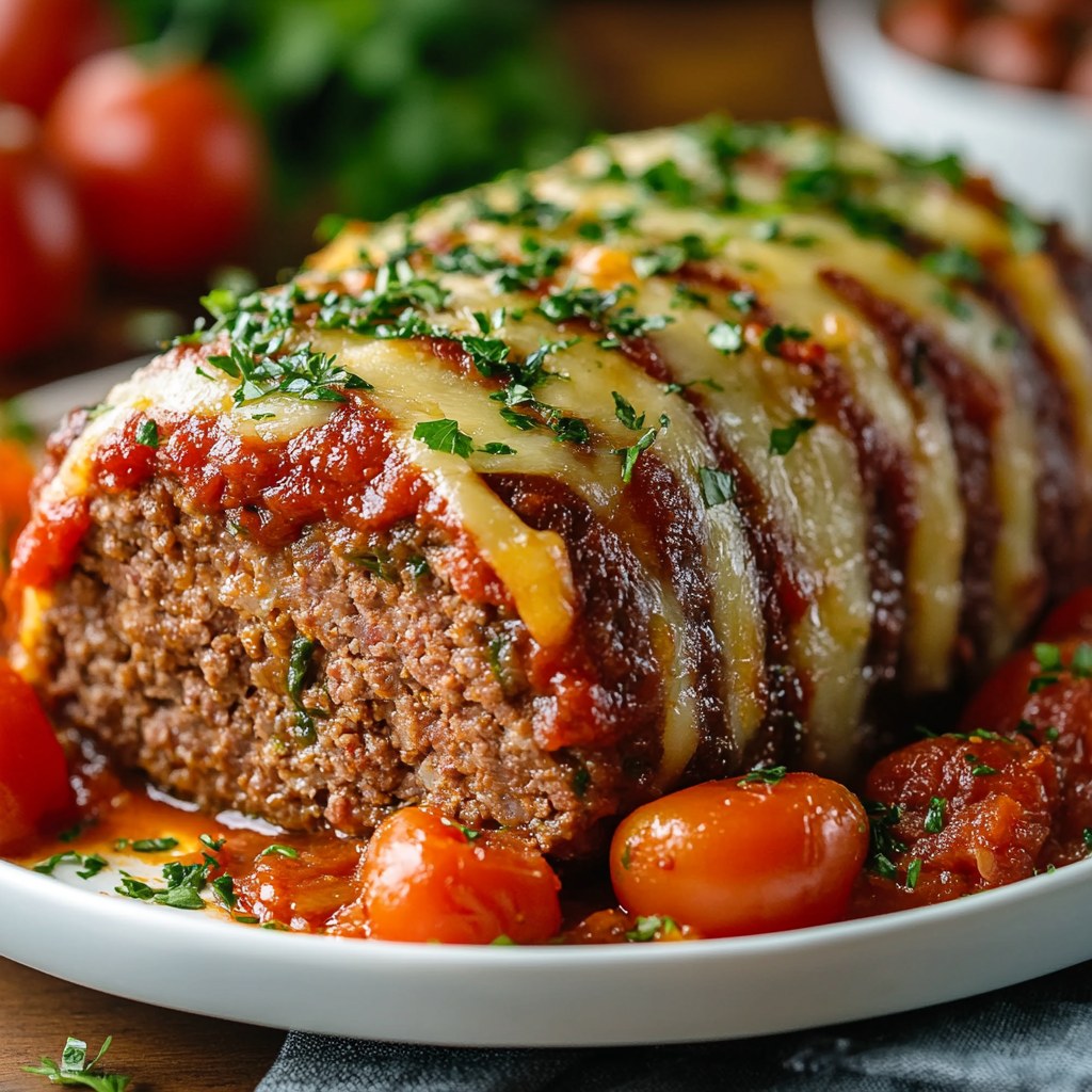 Flavorful Stuffed Italian Meatloaf