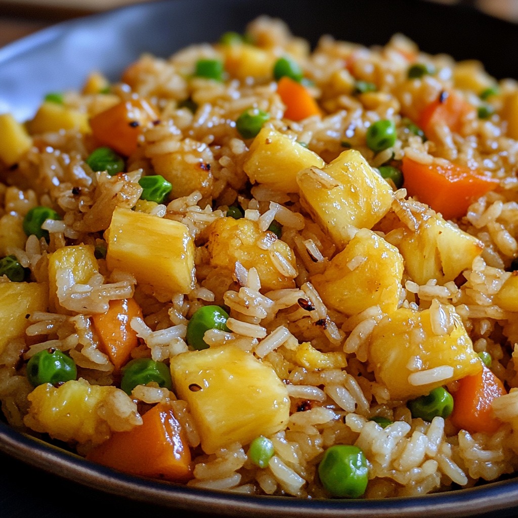 Zesty Pineapple Chicken Fried Rice