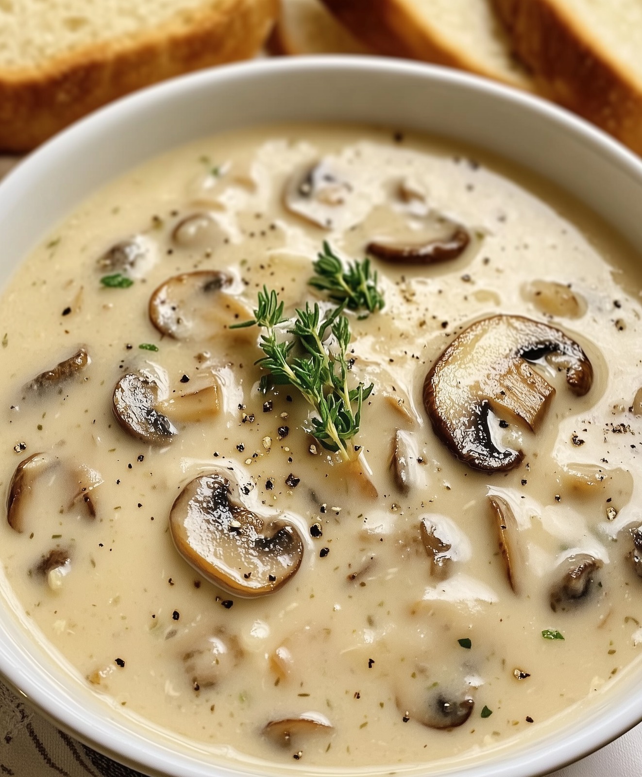 Comforting Creamy Mushroom Soup Recipe - PP94 Thumb Comforting Creamy Mushroom Soup Recipe