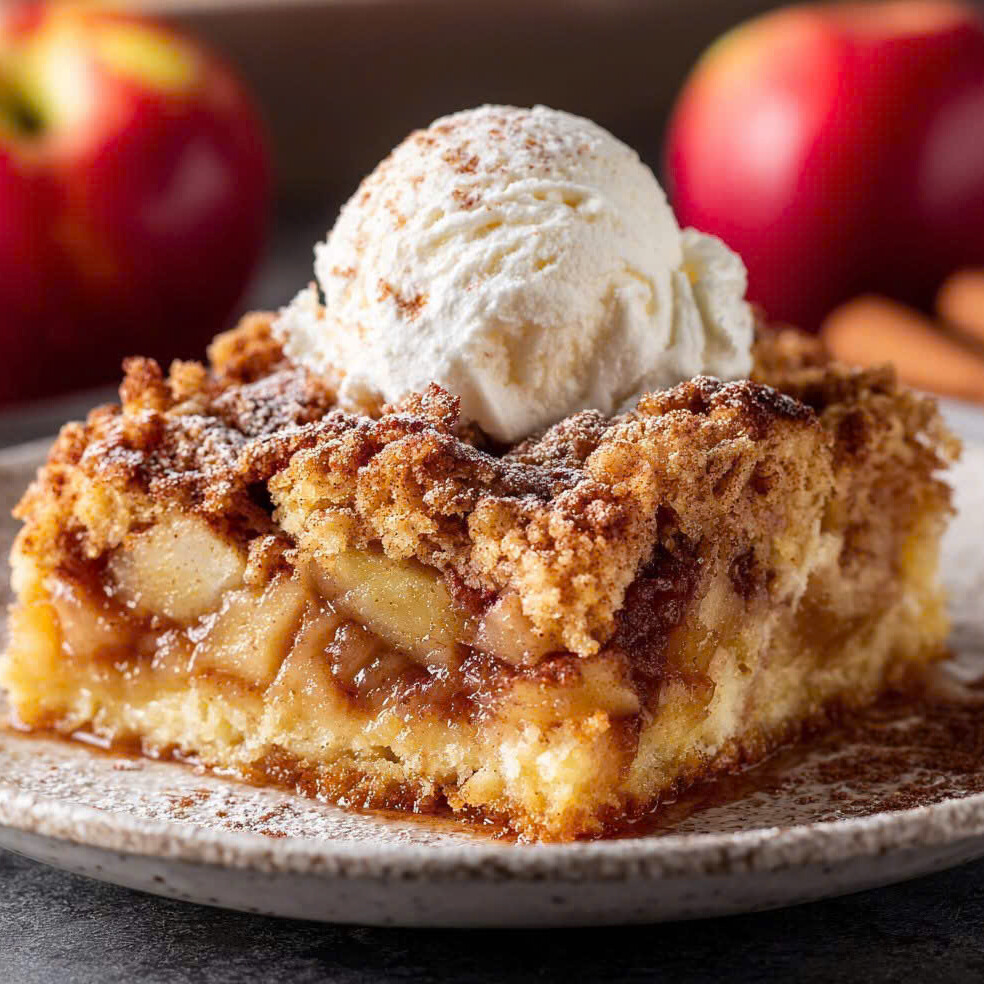 Gooey Apple Snickerdoodle Dump Cake