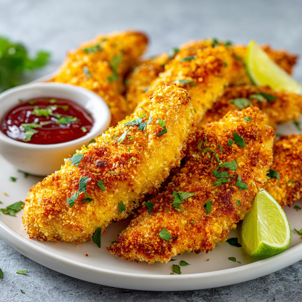 Savory Doritos Crusted Chicken Tenders Recipe - PP282 Thumb Savory Doritos Crusted Chicken Tenders Recipe