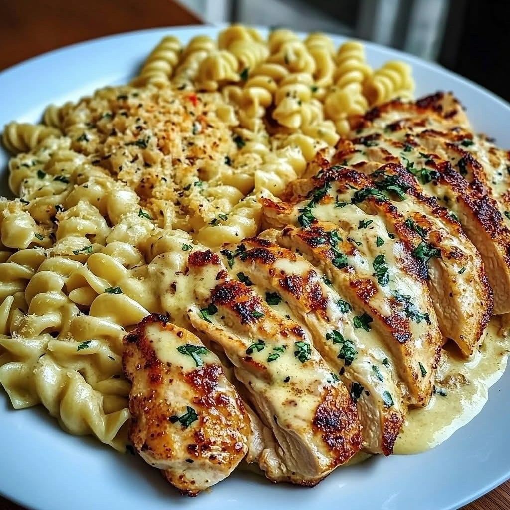 Succulent Twisted Pasta With Honey Garlic Chicken And Parmesan Cream - PP285 Thumb Succulent Twisted Pasta With Honey Garlic Chicken And Parmesan Cream
