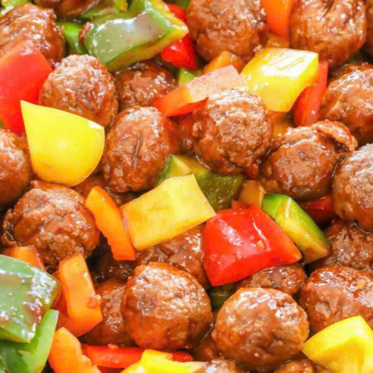 Zesty Meatballs With Pineapple And Bell Pepper