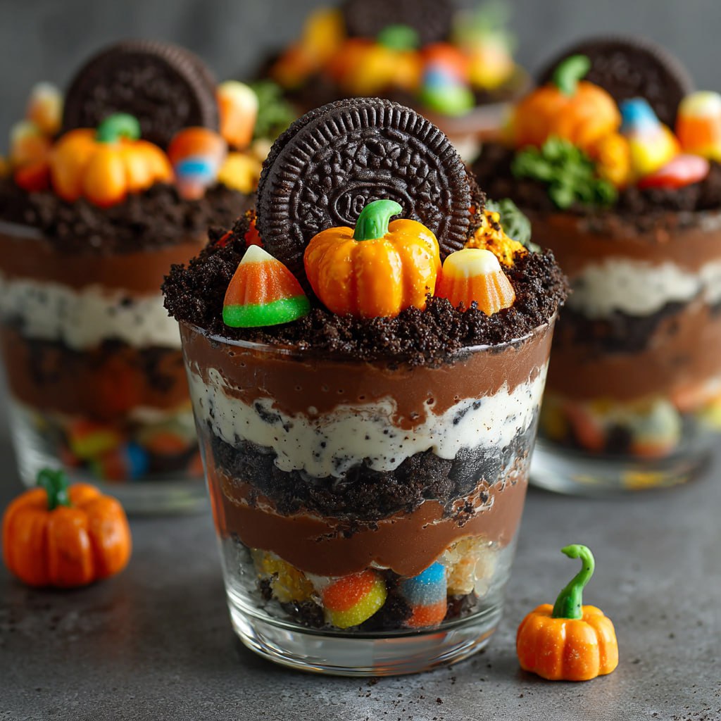 Best Halloween Graveyard Dirt Cups Recipe - PP293 Thumb Best Halloween Graveyard Dirt Cups Recipe