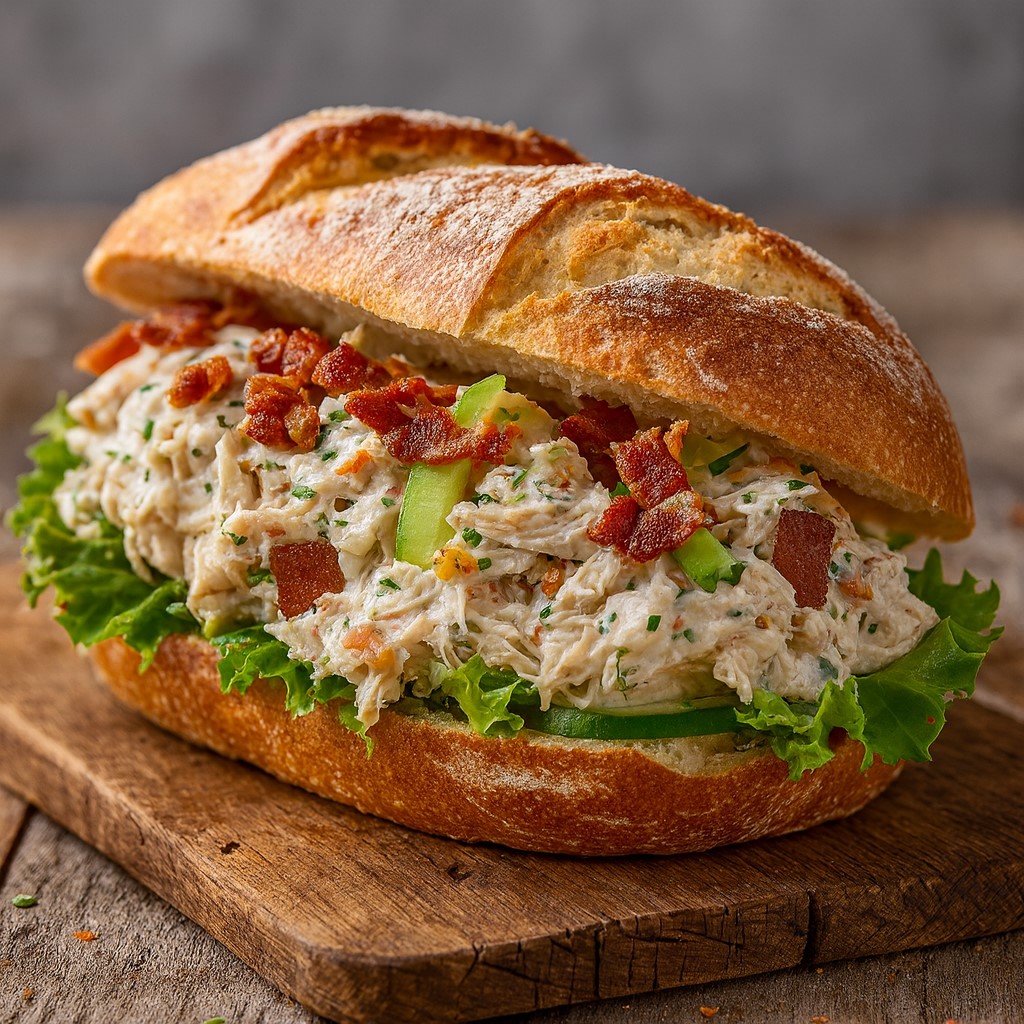 Wholesome Bacon Ranch Chicken Salad Sandwich