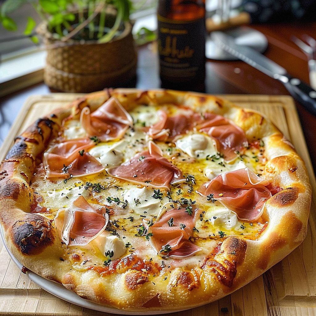 Crispy White Pizza With Prosciutto - PP315 Thumb Crispy White Pizza with Prosciutto Recipe