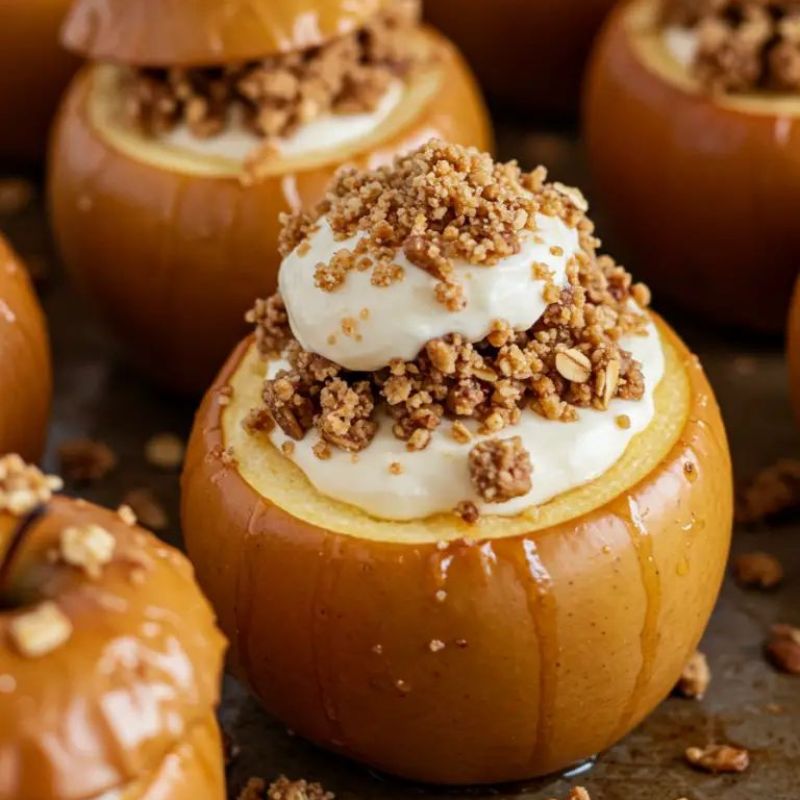 Decadent Cheesecake Stuffed Apples - PP333 Thumb Decadent Cheesecake Stuffed Apples