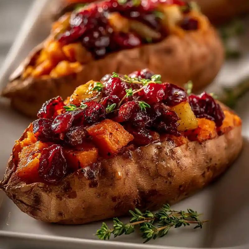 Hearty Cranberry Apple Twice-Baked Sweet Potatoes - PP334 Thumb Hearty Cranberry Apple Twice Baked Sweet Potatoes