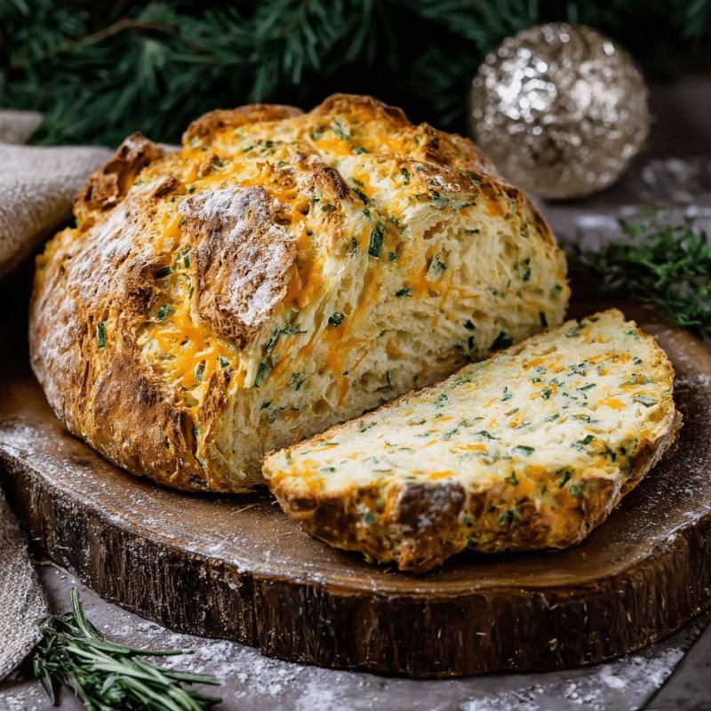 Savory Cheddar and Herb Soda Bread