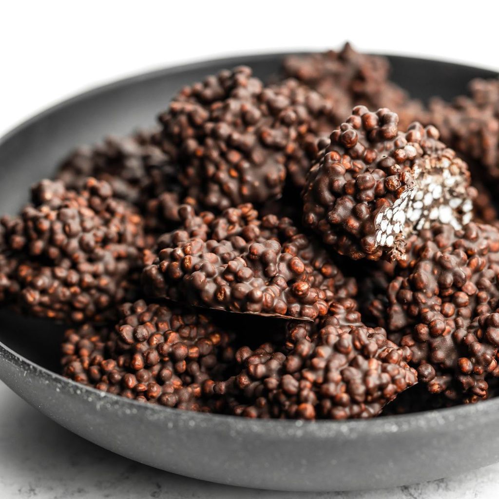 Decadent Crunchy Dark Chocolate Quinoa Crisps
