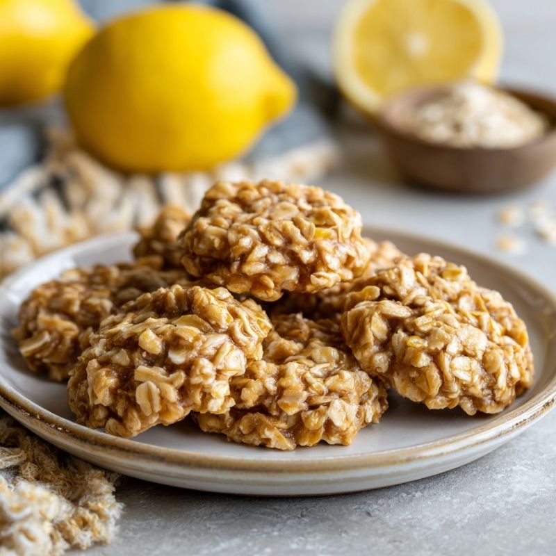 Lemon Oatmeal No-Bake Cookies - PP343 Thumb Lemon Oatmeal No Bake Cookies