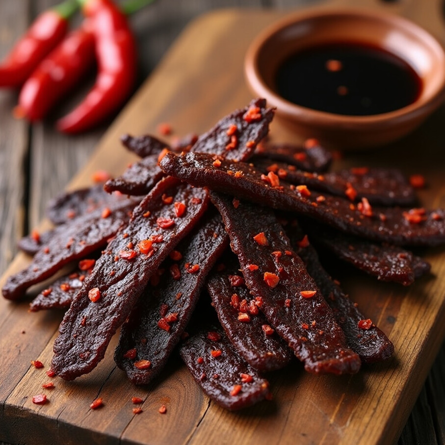 Addictive Smoky Maple Beef Jerky